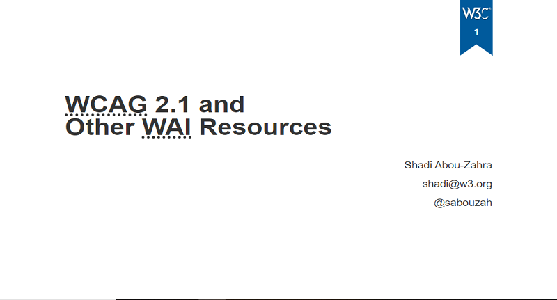 Exploring WCAG and Other Resources Webinar Thumbnail